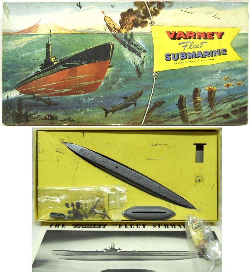 Varney 1/240 US Navy Fleet Submarine - The First Plastic US Ship Model plastic model kit